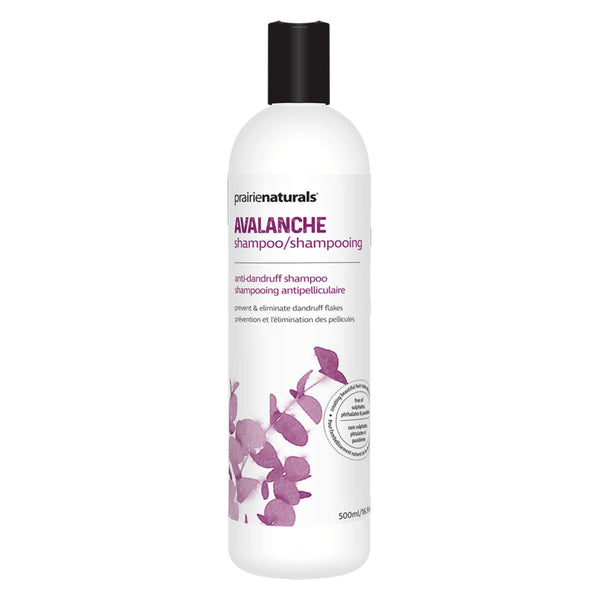Bottle of Prairie Naturals Avalanche Anti-Dandruff Shampoo 500 Milliliters