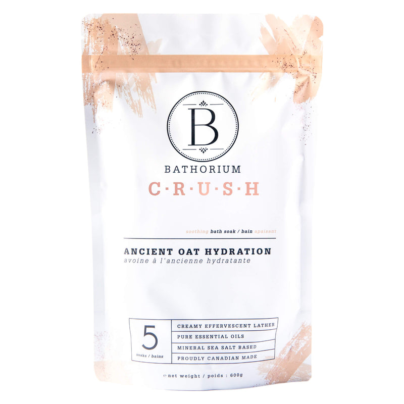 Bag of Bathorium Crush Ancient Oat Hydration 600 Grams | Optimum Health Vitamins, Canada