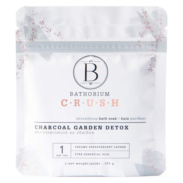 Bag of Bathorium Crush Charcoal Garden Detox 120 Grams | Optimum Health Vitamins, Canada