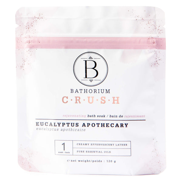Bag of Bathorium Crush Eucalyptus Apothecary 120 Grams | Optimum Health Vitamins, Canada