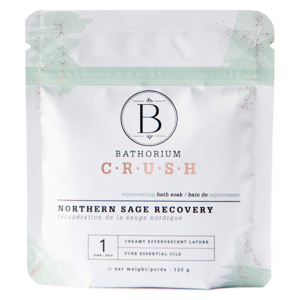 Bag of Bathorium Crush Northern Sage Recovery 120 Grams | Optimum Health Vitamins, Canada