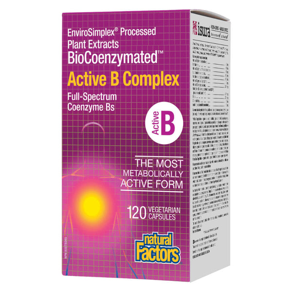 Box of BioCoenzymated™ Active B Complex 120 Vegetarian Capsules
