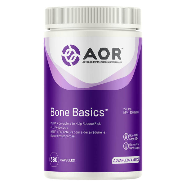 Bottle of AOR Bone Basics™ 271 mg 360 Capsules