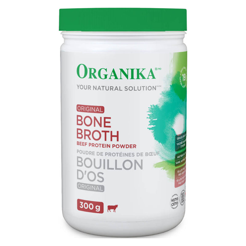 Bottle of Bone Broth Beef Protein Powder Original Flavour 300 Grams