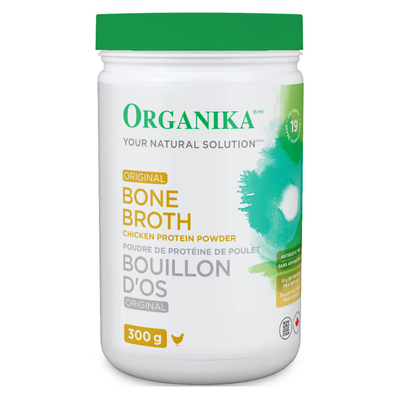 Bottle of Bone Broth Chicken Protein Powder Original Flavour 300 Grams