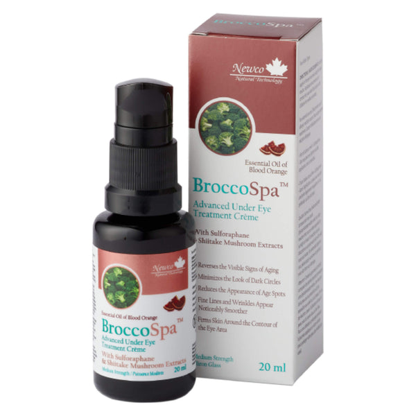 Bottle & Box of BroccoSpa Advanced Under Eye Treatment Creme 20 Milliliters | Optimum Health Vitamins, Canada