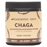Jar of Harmonic Arts Chaga Concentrated Mushroom Powder 45 Grams