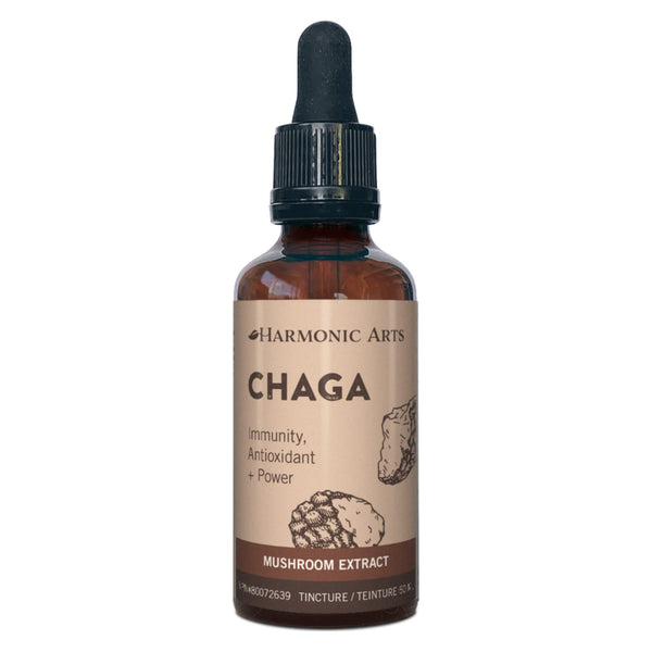 Harmonic Arts - Chaga Immune, Antioxidant + Power Mushroom Extract Tincture 50 Milliliters | Optimum Health Vitamins, Canada