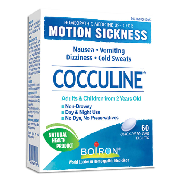Box of Boiron Cocculine 60 Tablets