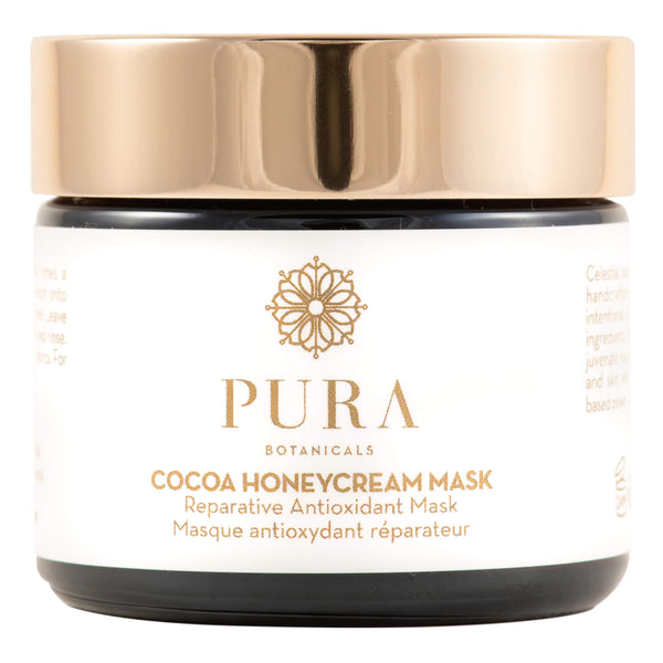 Jar of Pura Botanicals Cocoa Honeycream Mask 2 Ounces