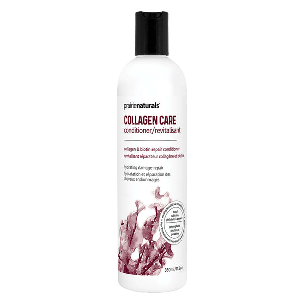 Bottle of Prairie Naturals Collagen Care Marine Collagen & Biotin Repair Shampoo 500 Millilters