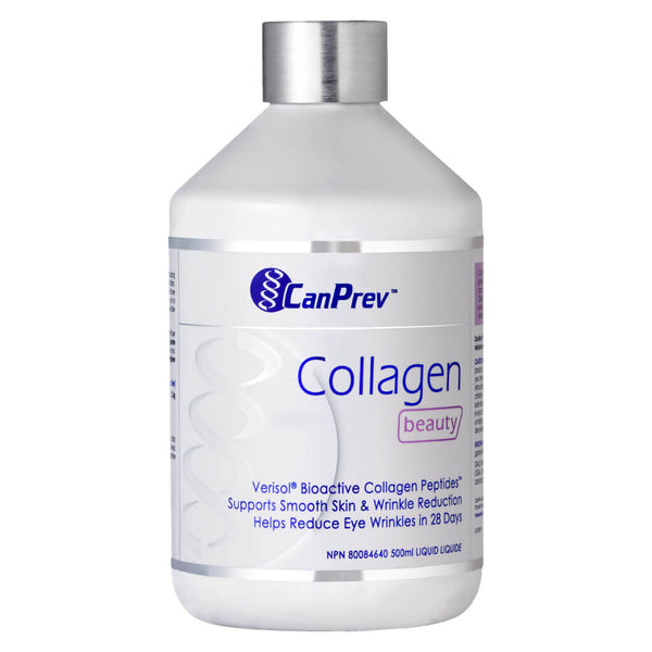 Bottle of CanPrev Collagen Beauty Liquid 500 Milliliters
