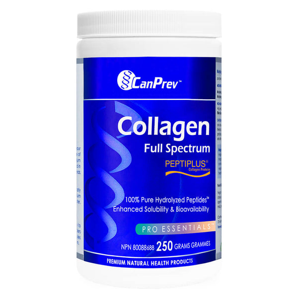 Container of CanPrev Collagen Full Spectrum Powder 250 Grams