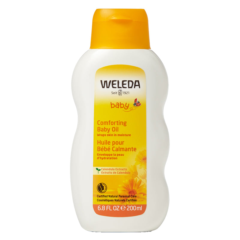 Bottle of Weleda Comforting Baby Oil - Calendula 6.8 Ounces