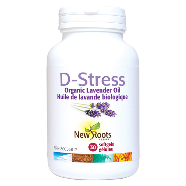 New Roots - D-Stress - Organic Lavender | Optimum Health Vitamins, Canada