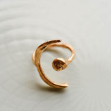 Moon Shell Bronze Ring