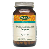 Bottle of Flora Daily Maintenance Enzymes 60 Vegetarian Capsules
