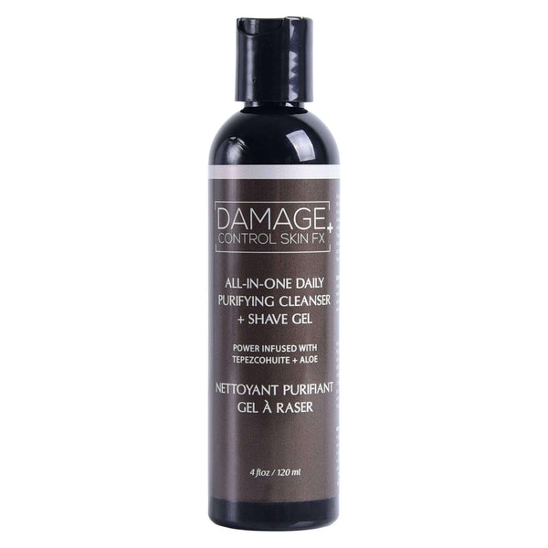 Bottle of Lavigne Damage Control Skin FX – Cleanse + Shave Gel 120 mL