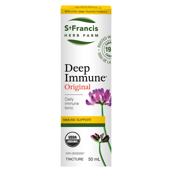 Box of St. Francis Herb Farm Deep Immune Original Tincture 50 Milliliters