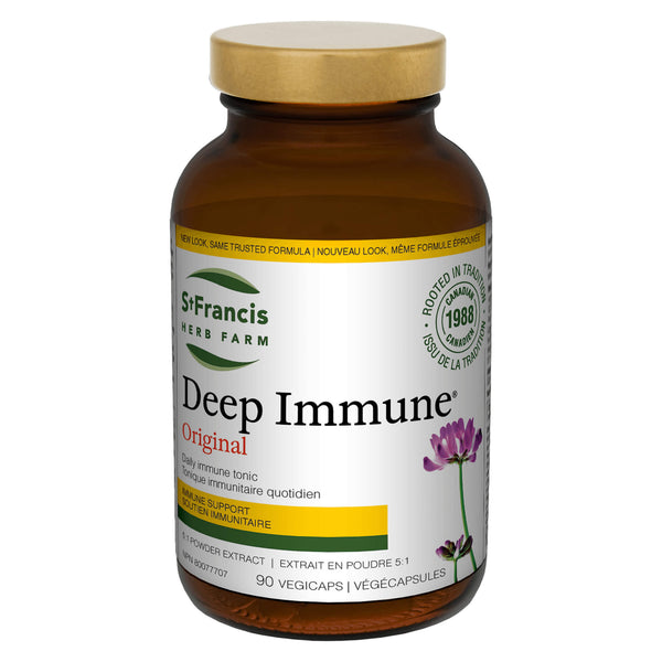 Bottle of St. Francis Herb Farm Deep Immune Capsules 90 Vegicaps