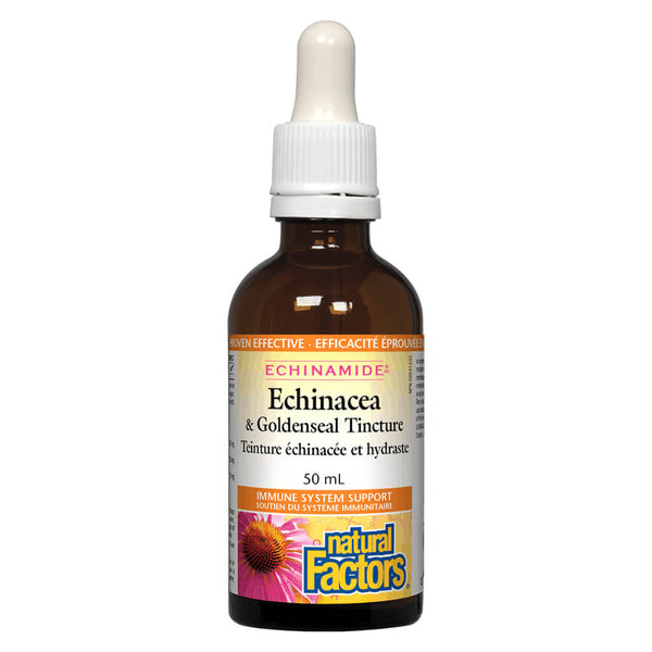 Dropper Bottle of Echinamide® Echinacea & Goldenseal Tincture 50 Milliliters