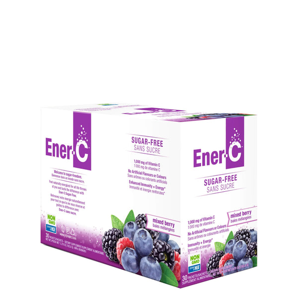 Ener-C Vitamin C Effervescent Drink Mix - Mixed Berry (Sugar Free)