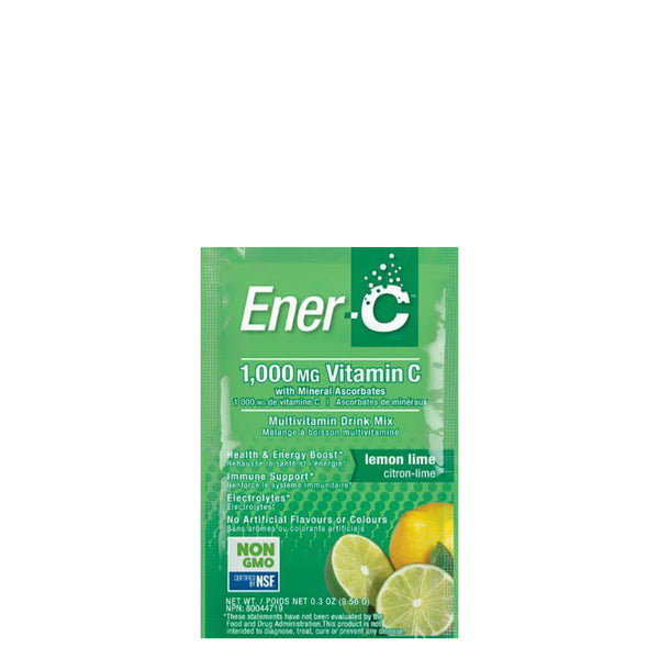 Packet of Ener-C Multivitamin Drink Mix (Lemon Lime)
