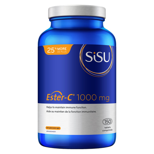 Bottle of Sisu Ester-C 1000 mg 150 Tablets | Optimum Health Vitamins, Canada