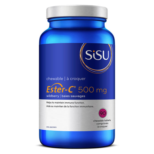 Bottle of Ester-C 500 mg Wildberry 90 Chewables