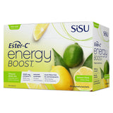 Box of Ester-C Energy Boost Vitamin Drink Mix Lemon Lime 30 Packets