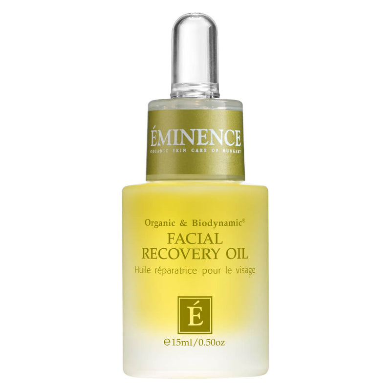 Dropper Bottle of Eminence Facial Recovery Oil 15 Milliliters