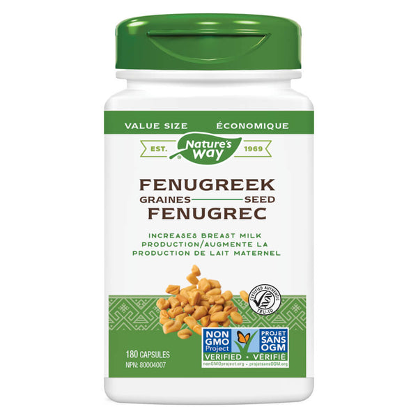 Bottle of Nature's Way Fenugreek Seed 180 Capsules