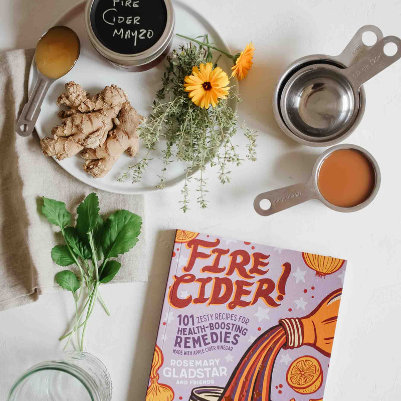 Fire Cider 101 Recipe Book with herbs