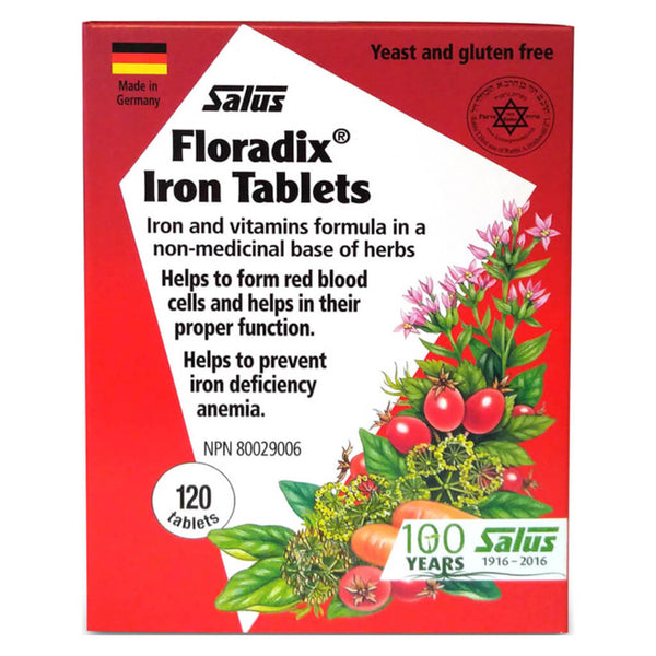 Box of Floradix Iron 120 Tablets