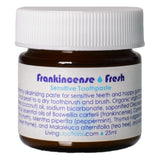 Jar of Living Libations Frankincense Fresh Sensitive Toothpaste 25 Milliliters