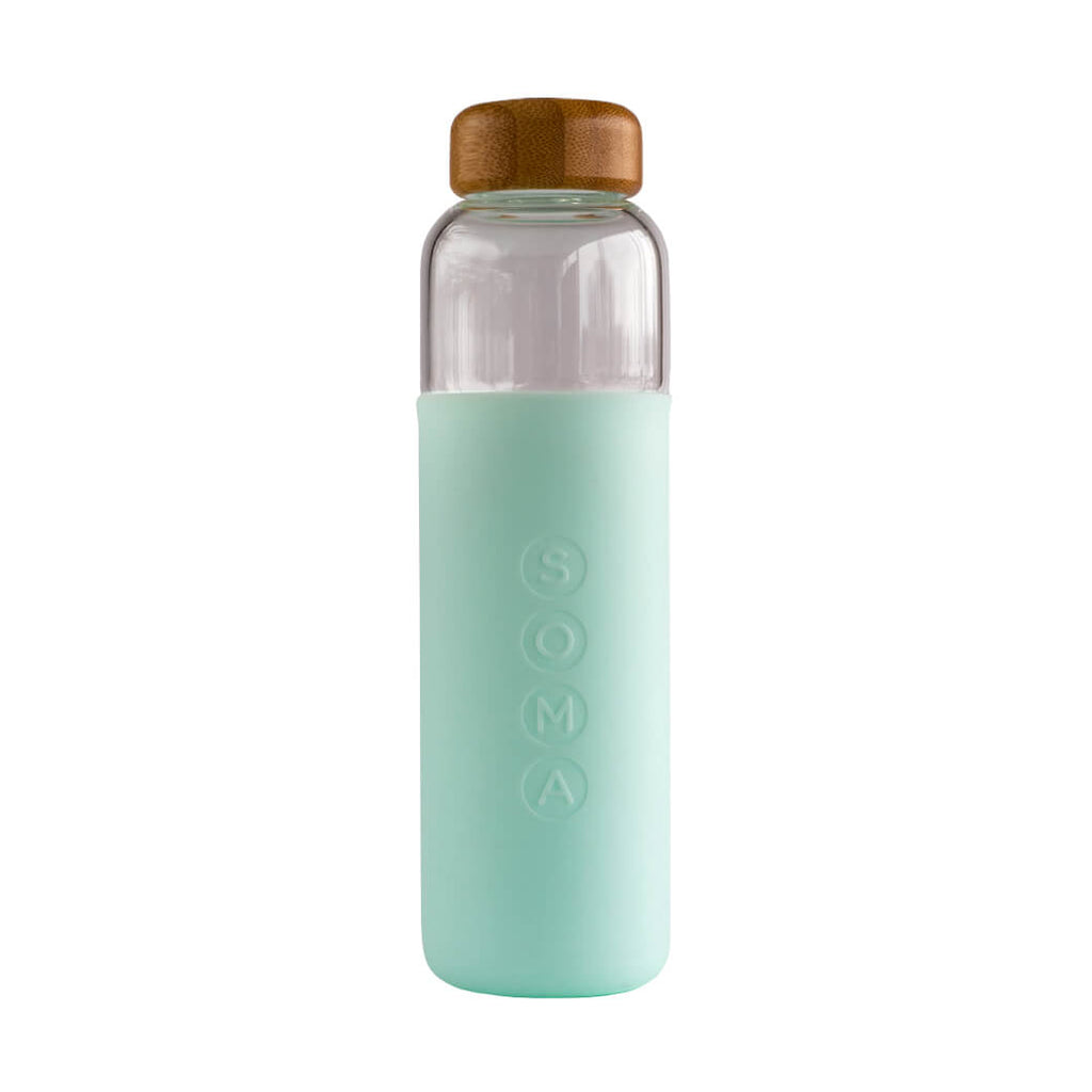 Soma 25-Ounce Glass Water Bottle Grey
