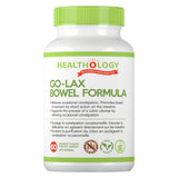 Bottle of Healthology Go-Lax Bowel Formula 60 Vegetable Capsules