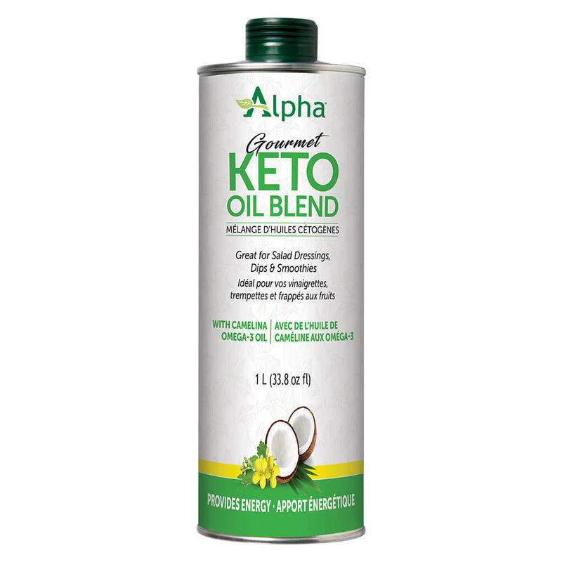 Can of Alpha Health Gourmet Keto Oil Blend 1 L
