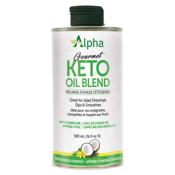 Can of Alpha Health Gourmet Keto Oil Blend 500 mL