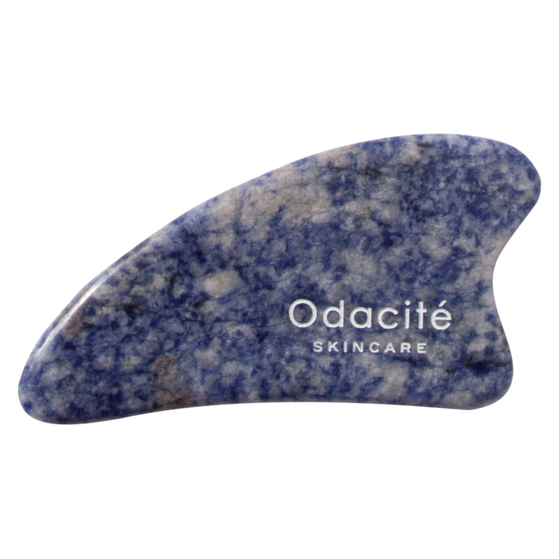 Odacite Crystal Contour Gua Sha Blue Sodalite | Optimum Health Vitamins, Canada