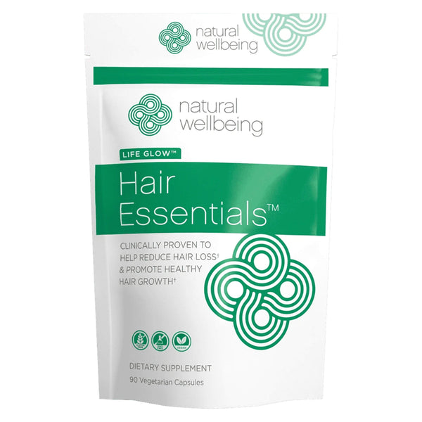 Bag of Natural Wellbeing Hair Essentials 90 Vegetarian Capsules | Kolya Naturals, Canada
