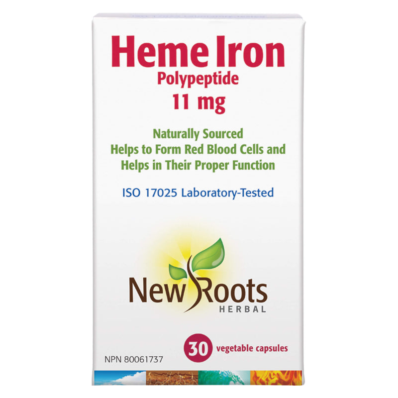 New Roots Heme Iron Polypeptide | Optimum Health Vitamins, Canada