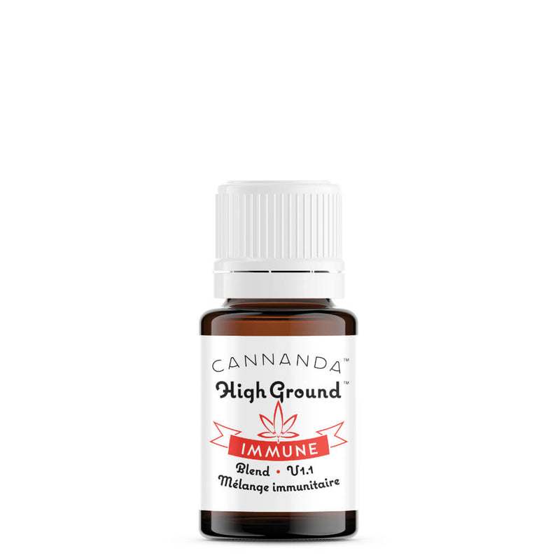 Bottle of Cannanda High Ground Immune blend 4.20 Milliliters