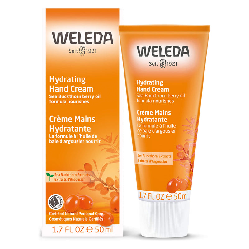 Bottle of Weleda Hydrating Hand Cream - Sea Buckthorn 1.7 Ounces