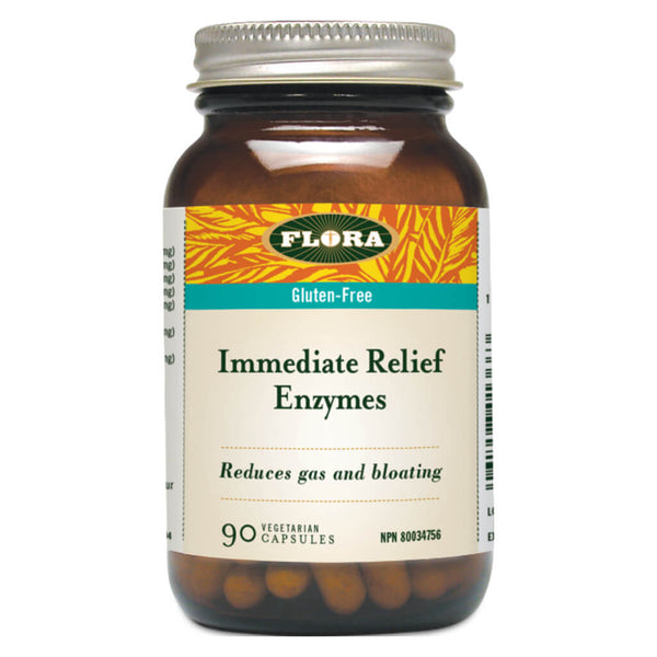 Bottle of Immediate Relief Enzymes 90 Vegetarian Capsules
