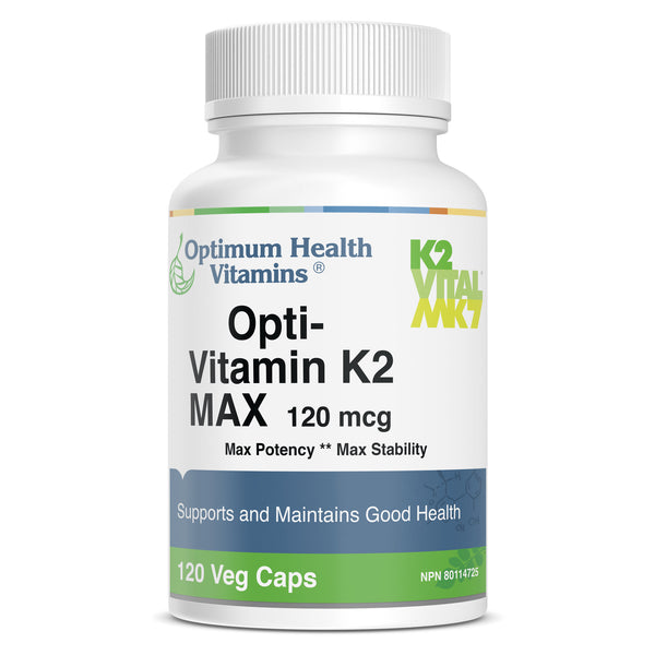 OptimumHealthVitamins Opti-VitaminK2Max 120mcg 120VegCaps