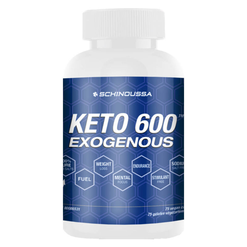 Bottle of Keto 600 Exogenous 75 Vegan Capsules