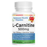 Bottle of L-Carnitine 500 mg 120 Capsules