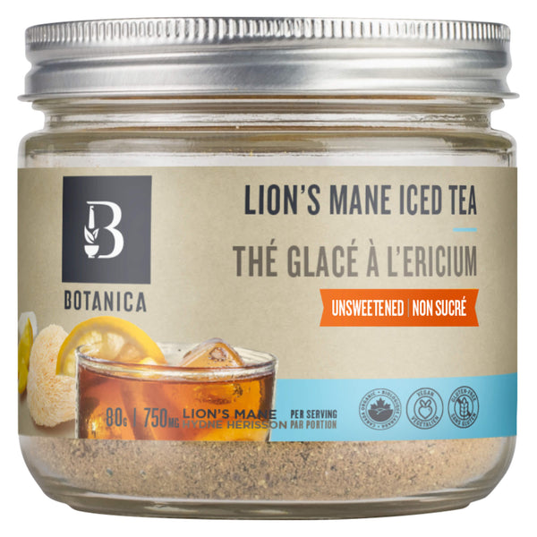 Jar of Botanica Lion's Mane Iced Tea 80 Grams