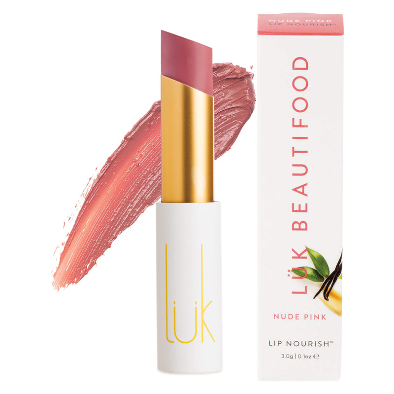 LukBeautifood LipNourishNaturalLipstick NudePink